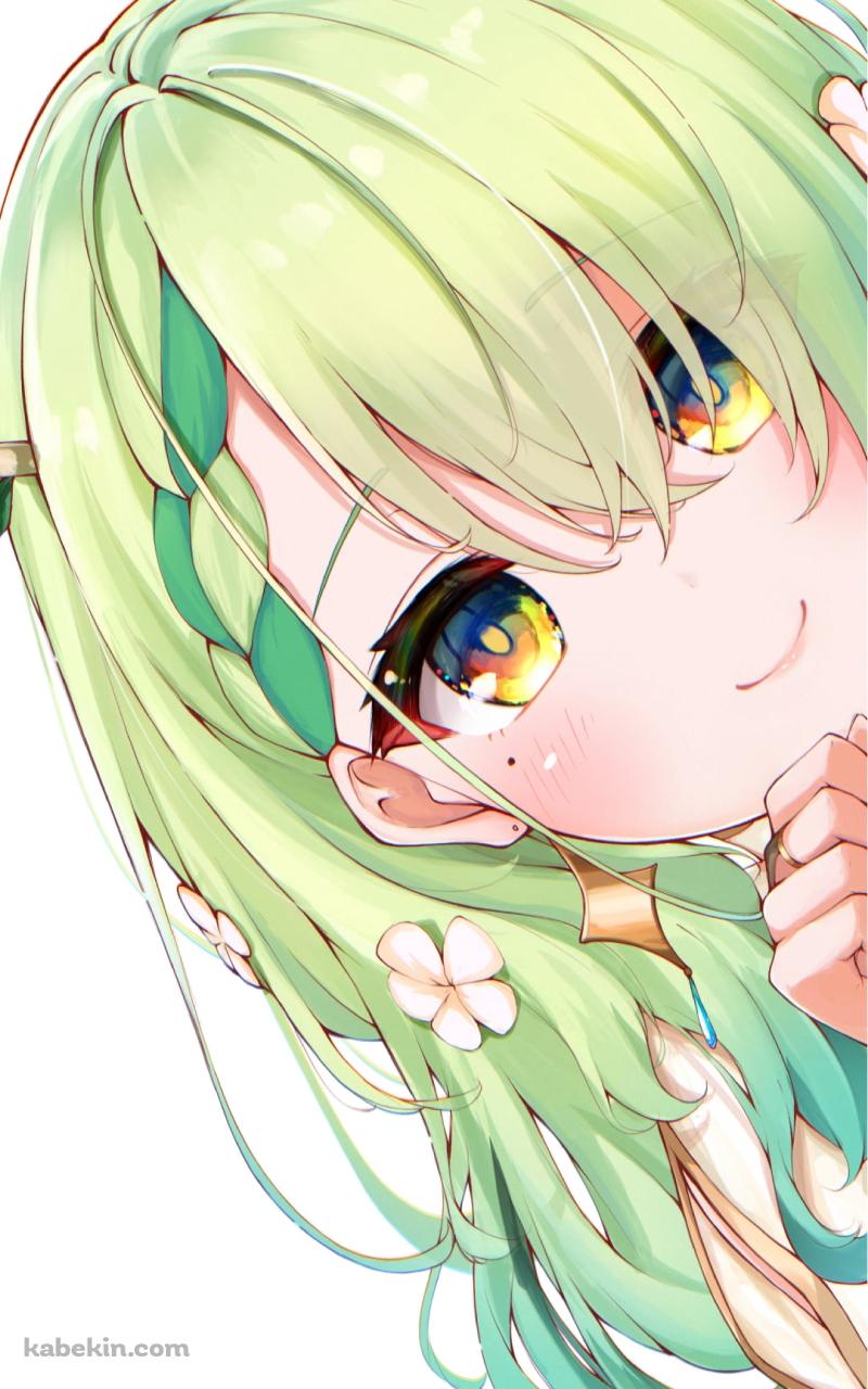 顔を出し覗き込むセレス・ファウナ / ホロライブ / バーチャルYouTuber / VtuberのAndroidの壁紙(800px x 1280px) スマホ用