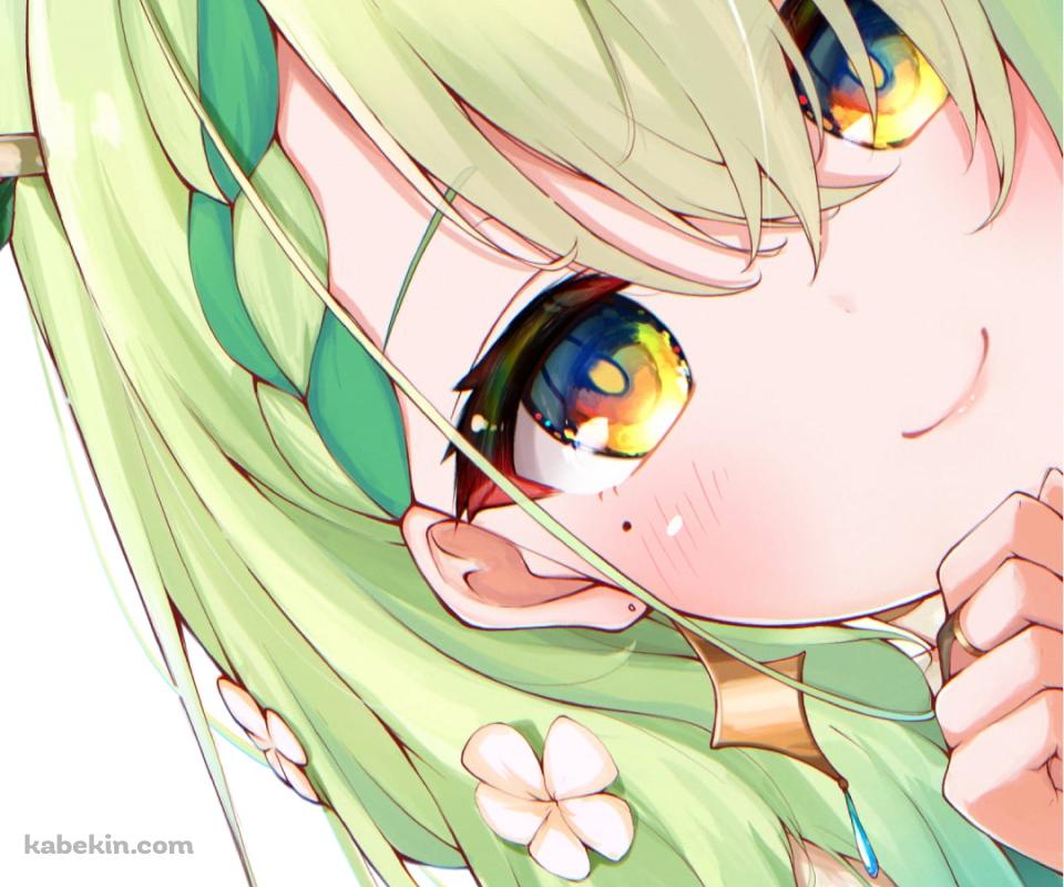 顔を出し覗き込むセレス・ファウナ / ホロライブ / バーチャルYouTuber / VtuberのAndroidの壁紙(960px x 800px) スマホ用