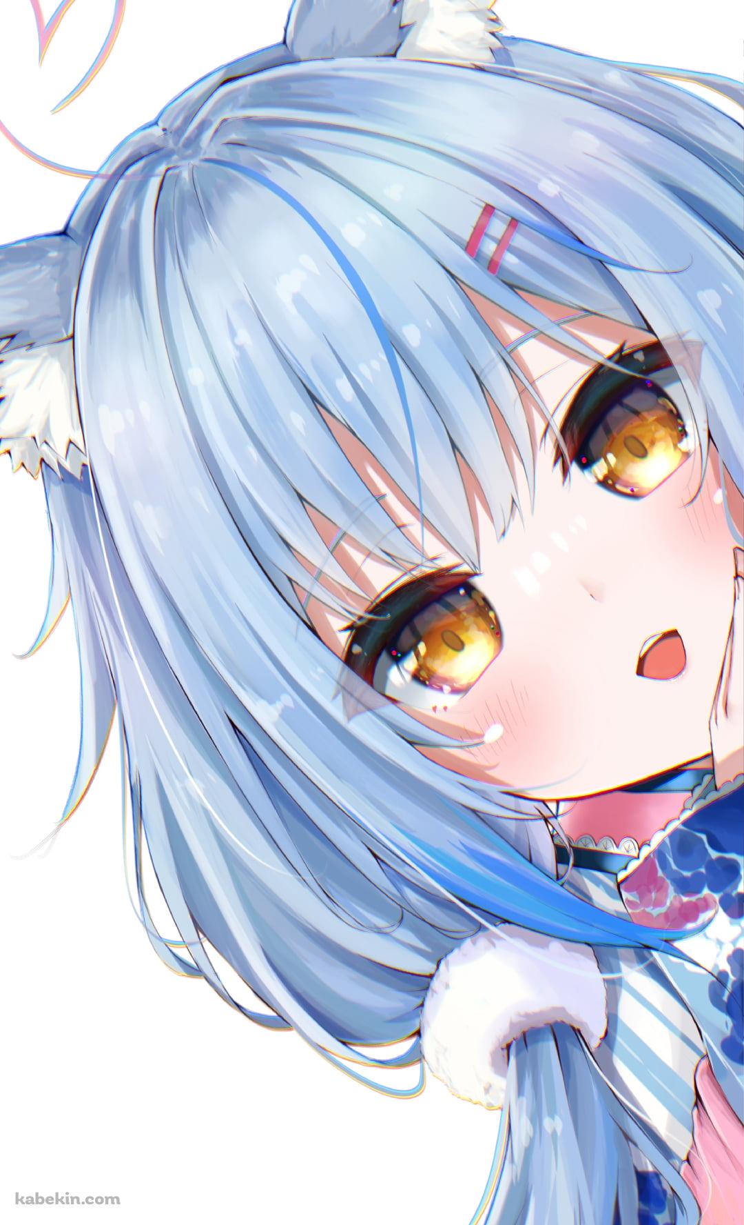 顔を出し覗き込む雪花ラミィ / ホロライブ / バーチャルYouTuber / VtuberのAndroidの壁紙(1080px x 1776px) スマホ用