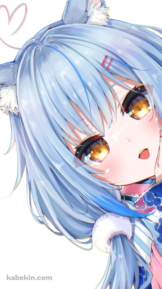 顔を出し覗き込む雪花ラミィ / ホロライブ / バーチャルYouTuber / VtuberのAndroidの壁紙(540px x 960px) スマホ用