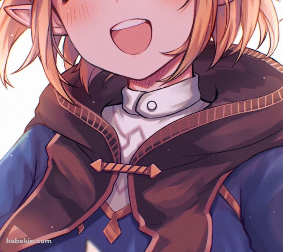 白い百合を持つ笑顔のゼルダ姫 / ゼルダの伝説 ブレスオブザワイルドのAndroidの壁紙(960px x 854px) スマホ用