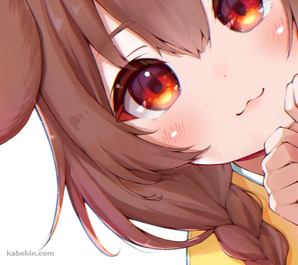 顔を出し覗き込む戌神ころね（いぬがみ ころね） / ホロライブ / バーチャルYouTuber / VtuberのAndroidの壁紙(960px x 854px) スマホ用