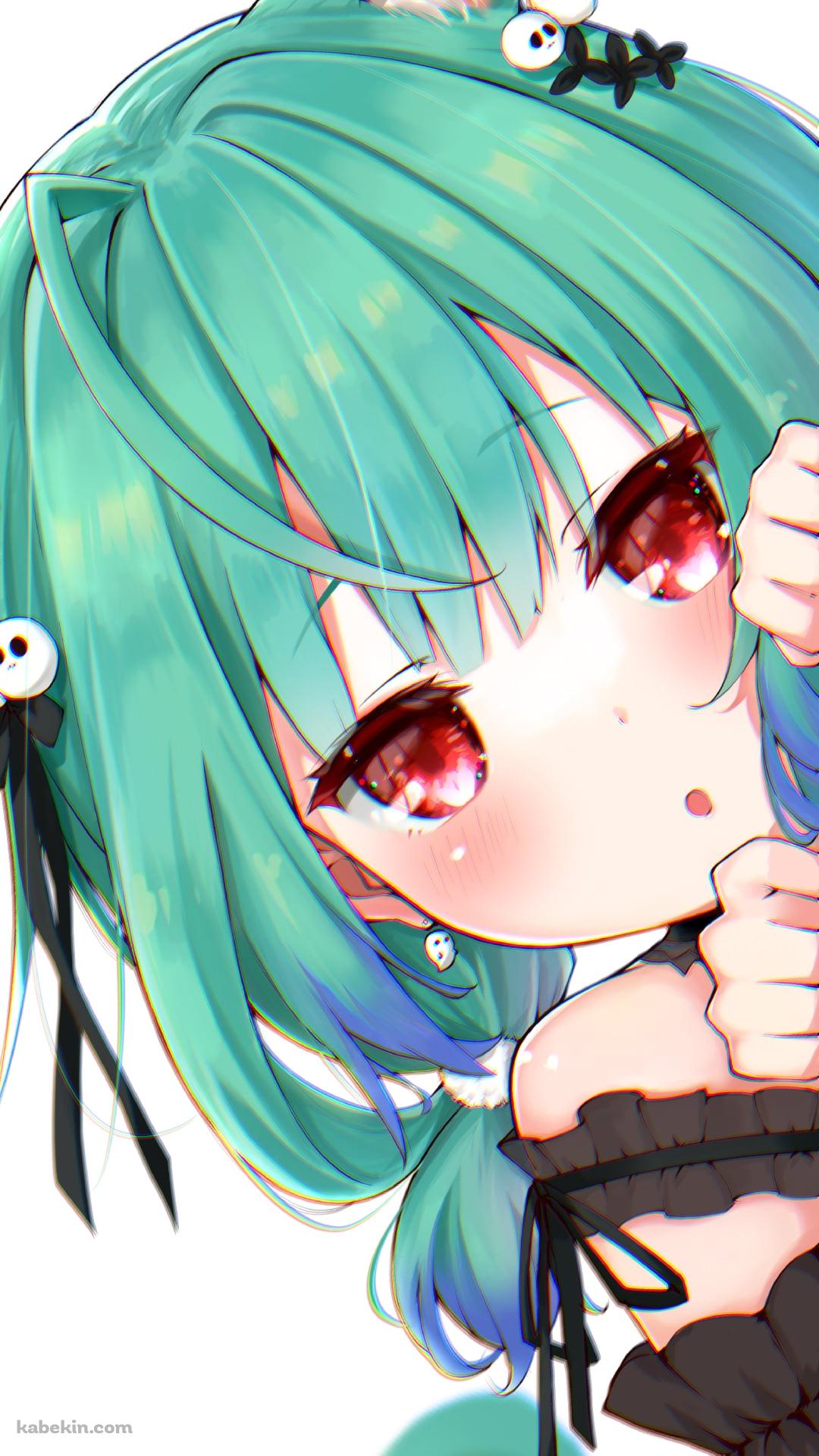 顔を出し覗き込む潤羽るしあ / ホロライブ / バーチャルYouTuber / VtuberのAndroid用のスマホ壁紙(1080 x ...
