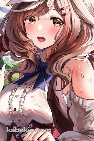 レース後、手を振るマチカネタンホイザ / ウマ娘プリティーダービーのAndroidの壁紙(320px x 480px) スマホ用