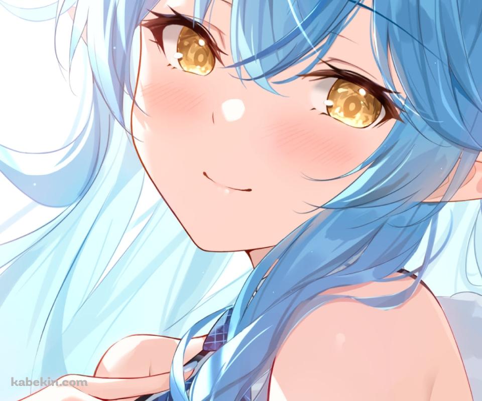 胸に手をあててるかわいい雪花ラミィ / ホロライブ / バーチャルYouTuber / VtuberのAndroidの壁紙(960px x 800px) スマホ用