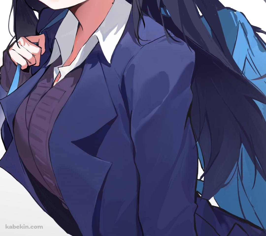 青いリュックを持つ山田杏奈 / 僕ヤバ / 僕の心のヤバイやつのAndroidの壁紙(1080px x 960px) スマホ用