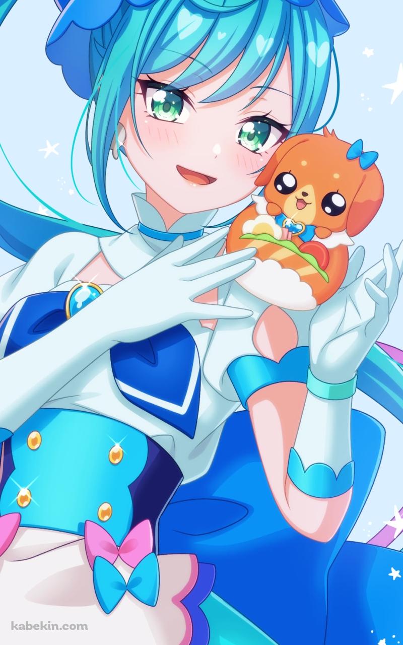 パムパムと芙羽ここね / キュアスパイシー / デリシャスパーティ♡プリキュアのAndroidの壁紙(800px x 1280px) スマホ用