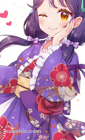 ほっぺたに手をあててウィンクする涼村さんご / トロピカル〜ジュ!プリキュアのAndroidの壁紙(360px x 592px) スマホ用