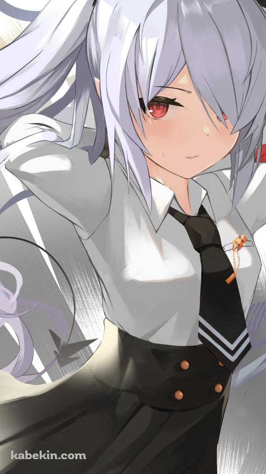 髪をかきあげる銀鏡イオリ / ブルアカ / ブルーアーカイブのAndroidの壁紙(540px x 960px) スマホ用