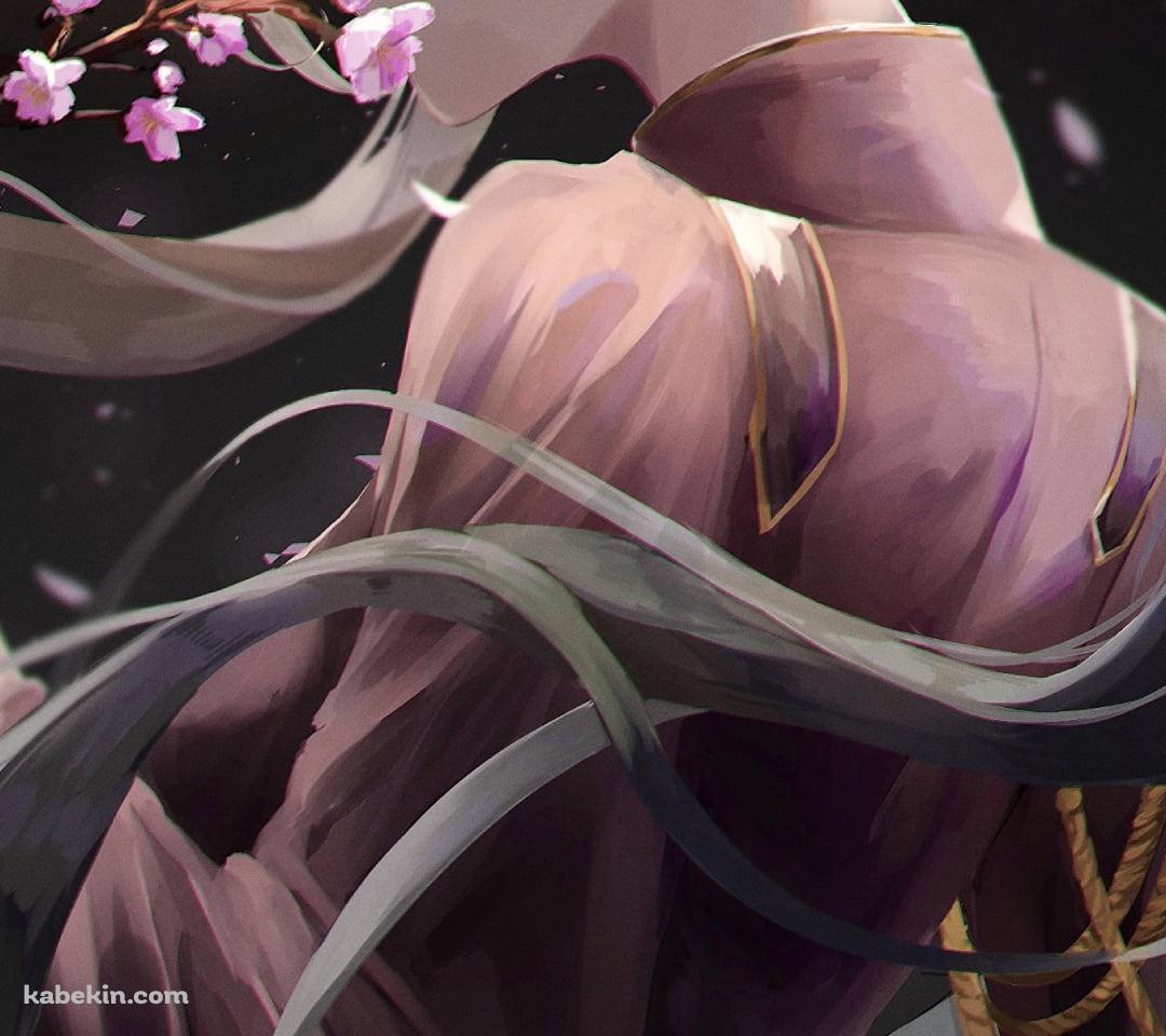 桜の匂いをかぐ初音ミク / 千本桜 / ボカロ / ボーカロイドのAndroidの壁紙(1080px x 960px) スマホ用