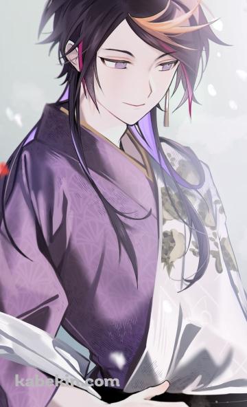 腰に手をあてる闇ノシュウ / にじさんじ / バーチャルYouTuber / VtuberのAndroidの壁紙(360px x 592px) スマホ用