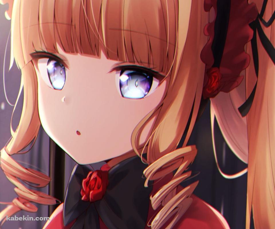 こちらを見つめる真紅 / 黒いリボン / ローゼンメイデンのAndroidの壁紙(960px x 800px) スマホ用