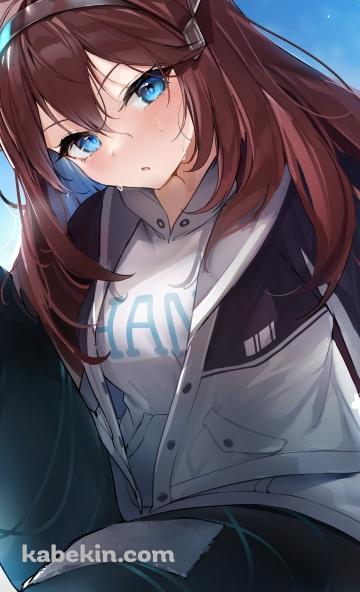 運動して汗をかいているミホノブルボン / ウマ娘プリティーダービーのAndroidの壁紙(360px x 592px) スマホ用