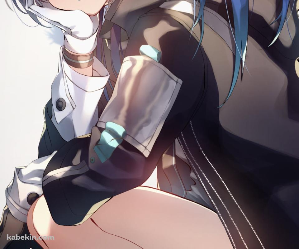 座って顔に手をあてながらこちらを見る可愛いモスティマ / アークナイツのAndroidの壁紙(960px x 800px) スマホ用