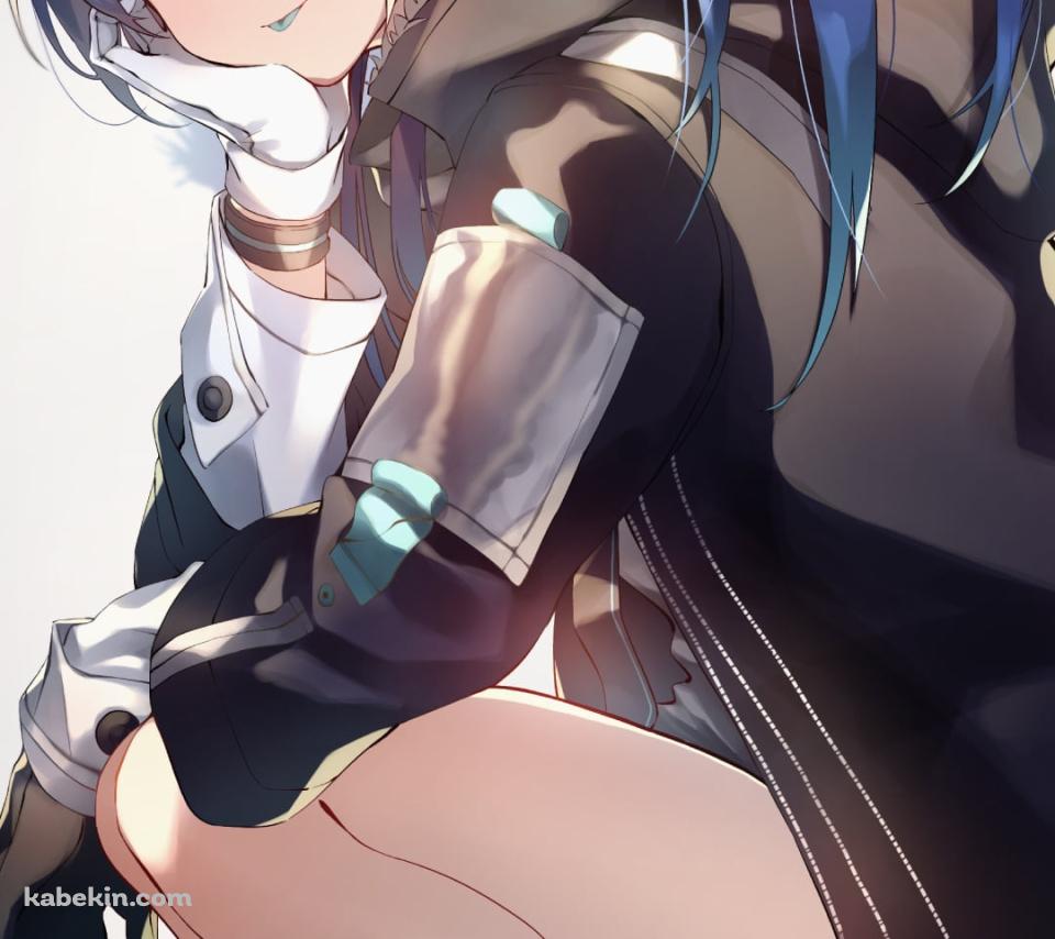 座って顔に手をあてながらこちらを見る可愛いモスティマ / アークナイツのAndroidの壁紙(960px x 854px) スマホ用