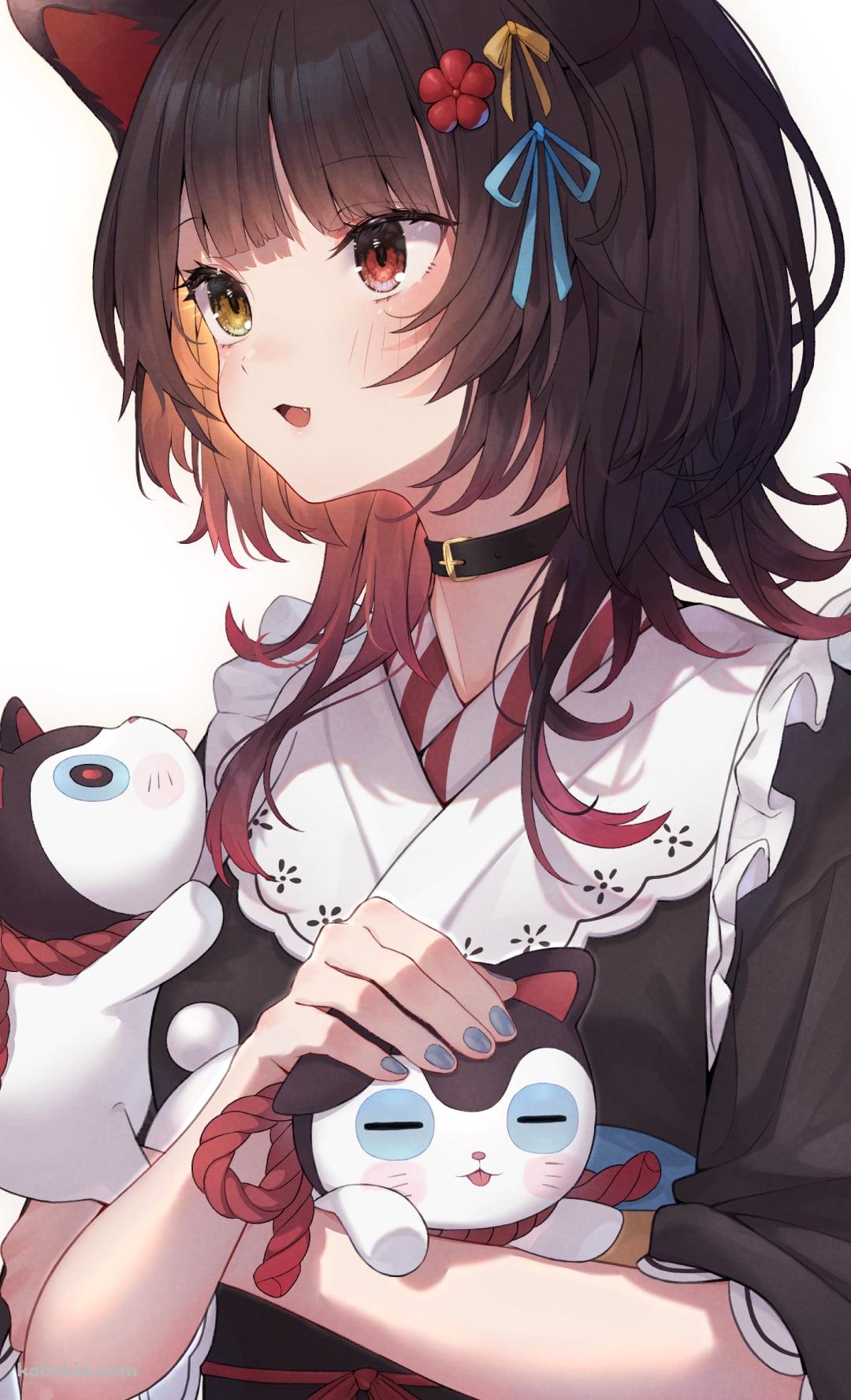猫をなでる戌亥とこ / にじさんじ / バーチャルYouTuber / VtuberのAndroidの壁紙(1080px x 1776px) スマホ用