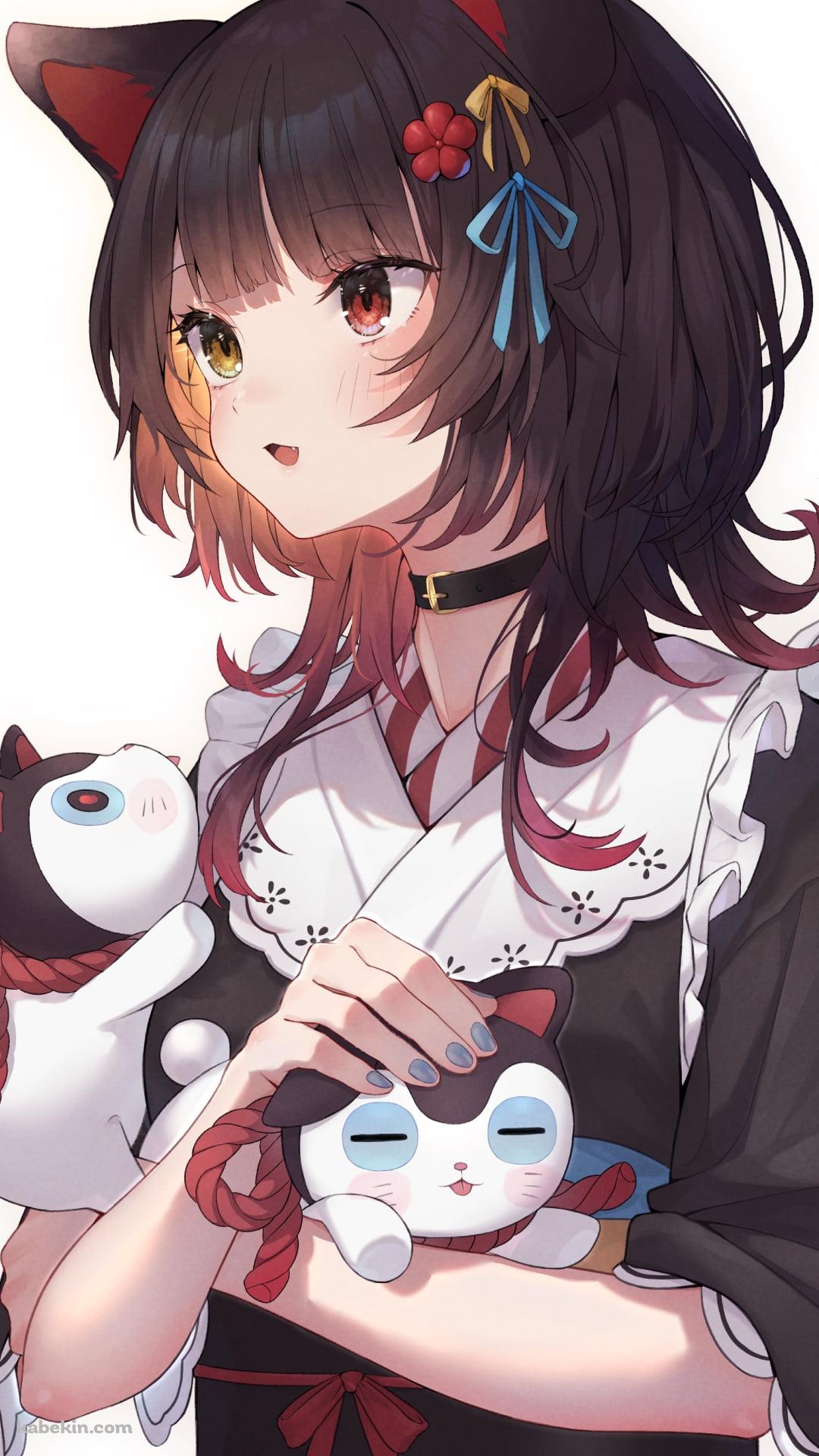 猫をなでる戌亥とこ / にじさんじ / バーチャルYouTuber / VtuberのAndroidの壁紙(1080px x 1920px) スマホ用