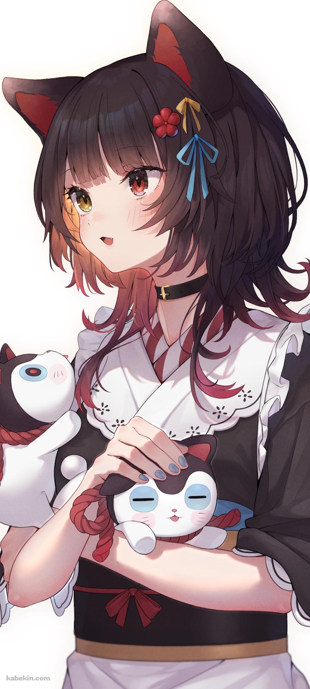 猫をなでる戌亥とこ / にじさんじ / バーチャルYouTuber / VtuberのAndroidの壁紙(1080px x 2400px) スマホ用
