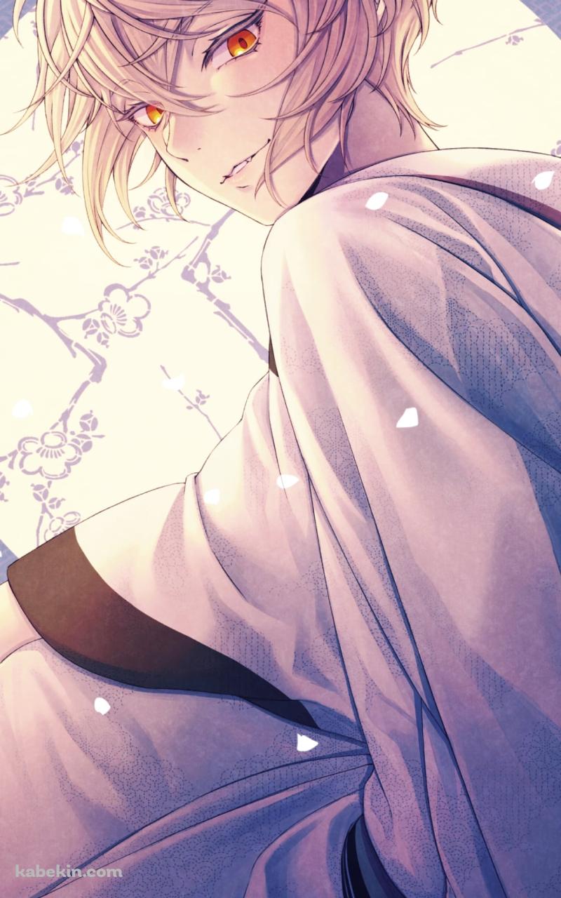こちらを見つめる髭切（ひげきり） / 刀剣乱舞のAndroidの壁紙(800px x 1280px) スマホ用