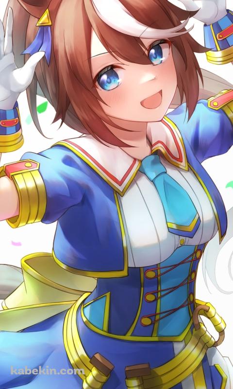 優勝して喜ぶトウカイテイオー / 可愛い / 紙吹雪 / ウマ娘プリティーダービーのAndroidの壁紙(480px x 800px) スマホ用