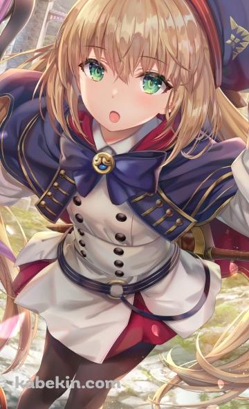 帽子に手をあててこちらを見つめる可愛いアルトリア・ペンドラゴン / アルトリア・キャスター / fate/grand orderのAndroidの壁紙(360px x 592px) スマホ用