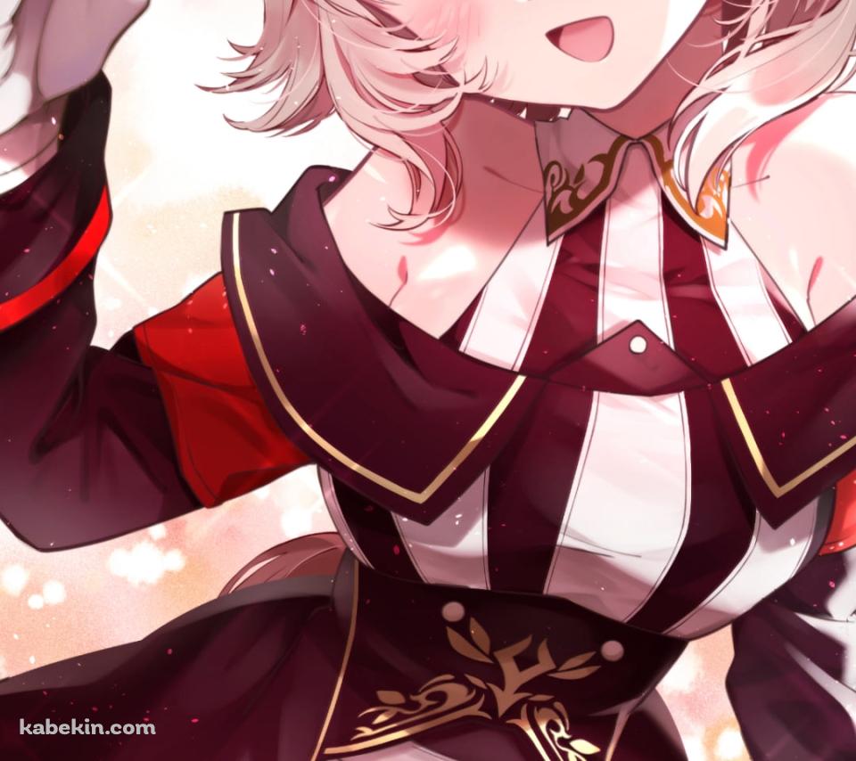 笑顔で挨拶をするカレンチャン / ウマ娘プリティーダービーのAndroidの壁紙(960px x 854px) スマホ用