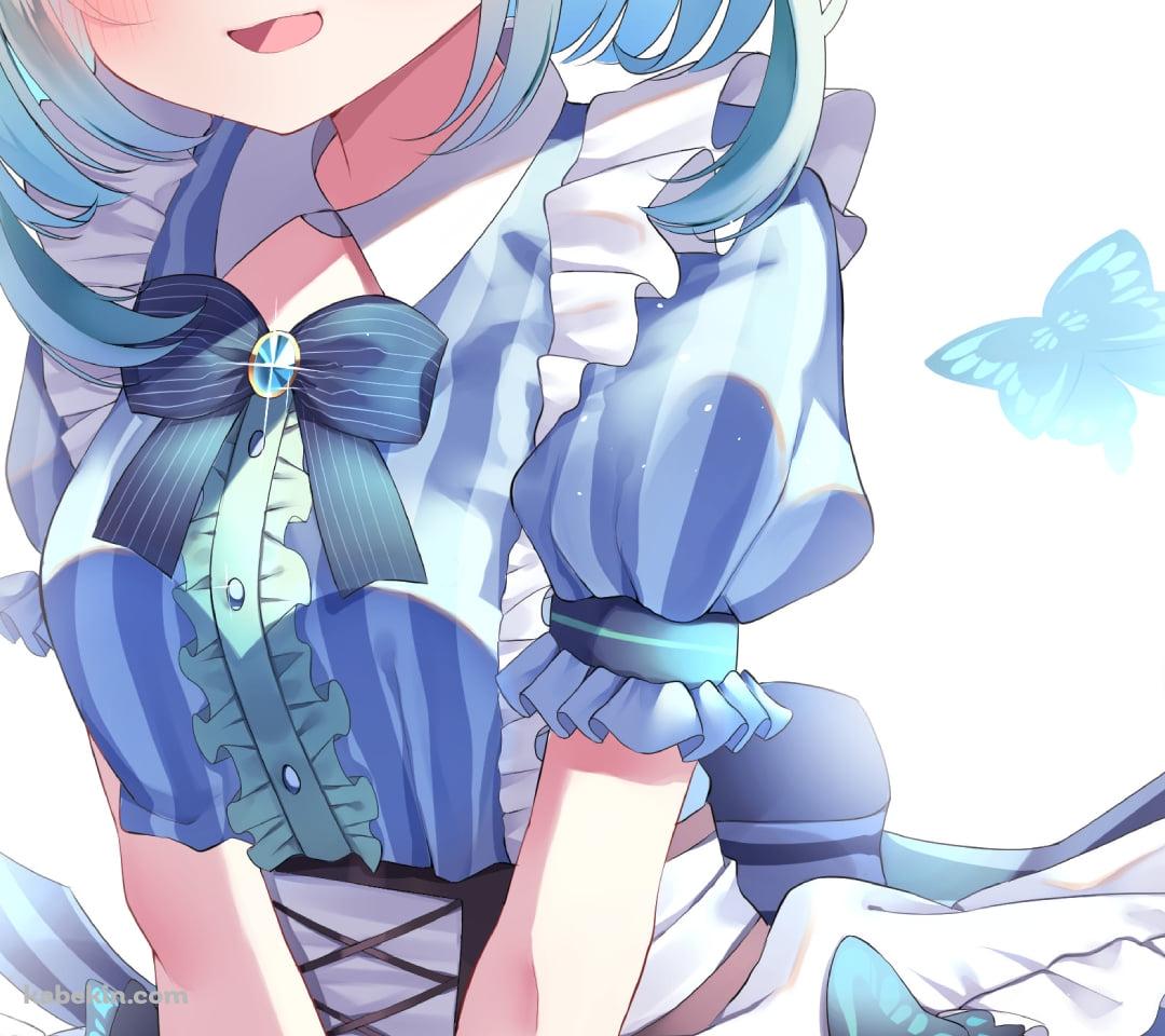 茶色い本を持つ可愛い潤羽るしあ / ホロライブ / バーチャルYouTuber / VtuberのAndroidの壁紙(1080px x 960px) スマホ用