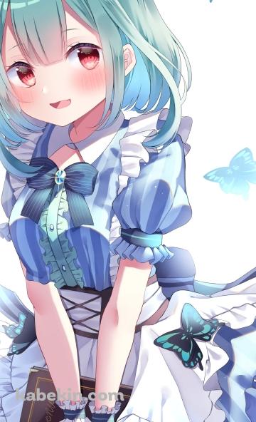 茶色い本を持つ可愛い潤羽るしあ / ホロライブ / バーチャルYouTuber / VtuberのAndroidの壁紙(360px x 592px) スマホ用