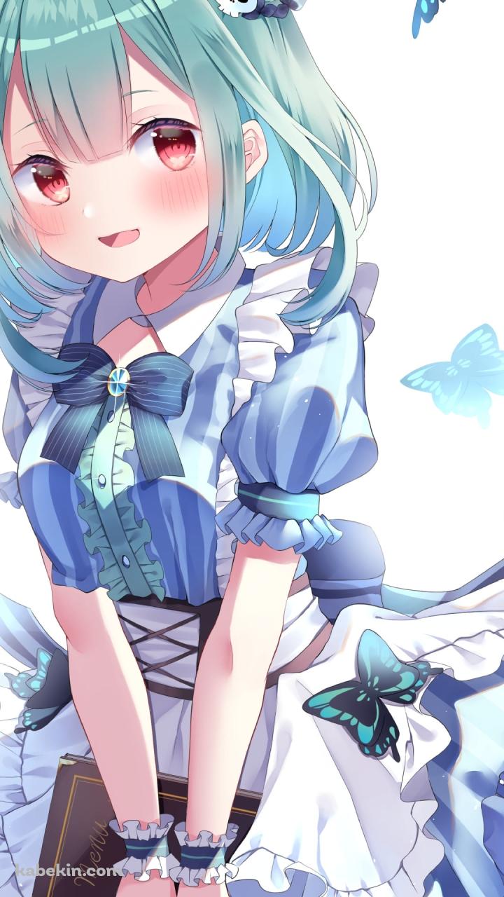 茶色い本を持つ可愛い潤羽るしあ / ホロライブ / バーチャルYouTuber / VtuberのAndroidの壁紙(720px x 1280px) スマホ用