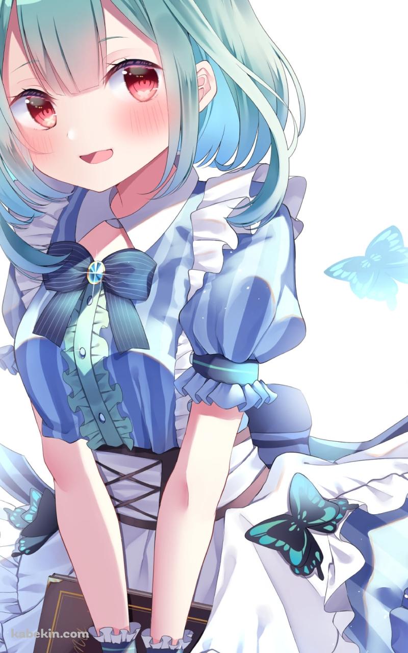 茶色い本を持つ可愛い潤羽るしあ / ホロライブ / バーチャルYouTuber / VtuberのAndroidの壁紙(800px x 1280px) スマホ用