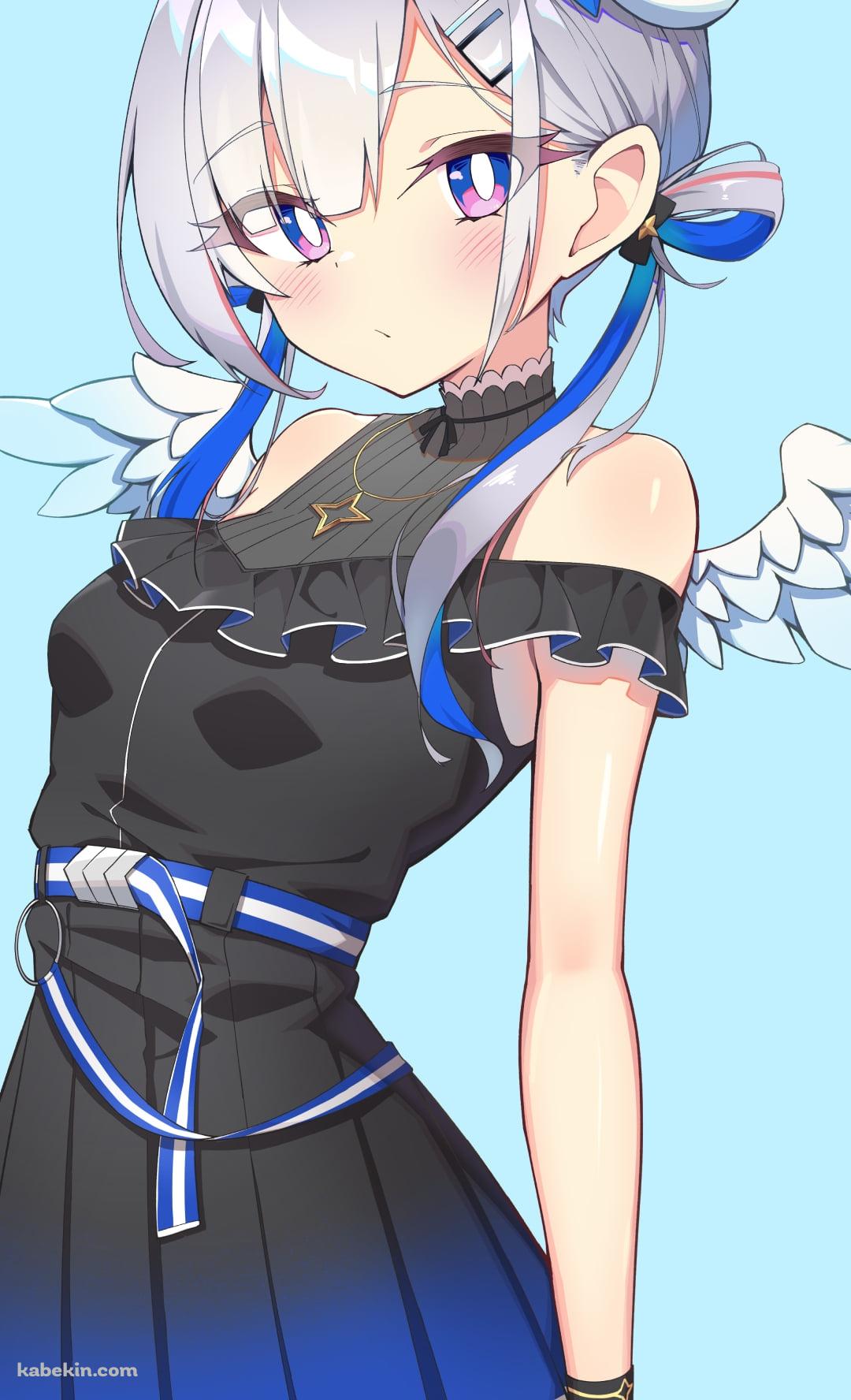 後ろ手を組む可愛い天音かなた / ホロライブ / バーチャルYouTuber / VtuberのAndroidの壁紙(1080px x 1776px) スマホ用