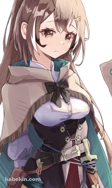 悲しそうに俯く七詩ムメイ / ホロライブ / バーチャルYouTuber / VtuberのAndroidの壁紙(480px x 800px) スマホ用