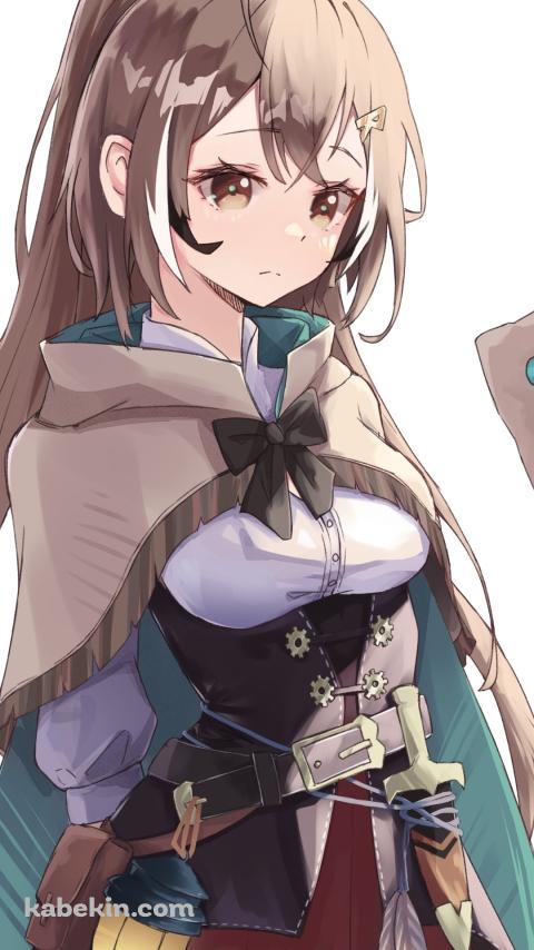 悲しそうに俯く七詩ムメイ / ホロライブ / バーチャルYouTuber / VtuberのAndroidの壁紙(480px x 854px) スマホ用
