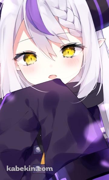 ちょっと照れているラプラス・ダークネス / ホロライブ / バーチャルYouTuber / VtuberのAndroidの壁紙(360px x 592px) スマホ用