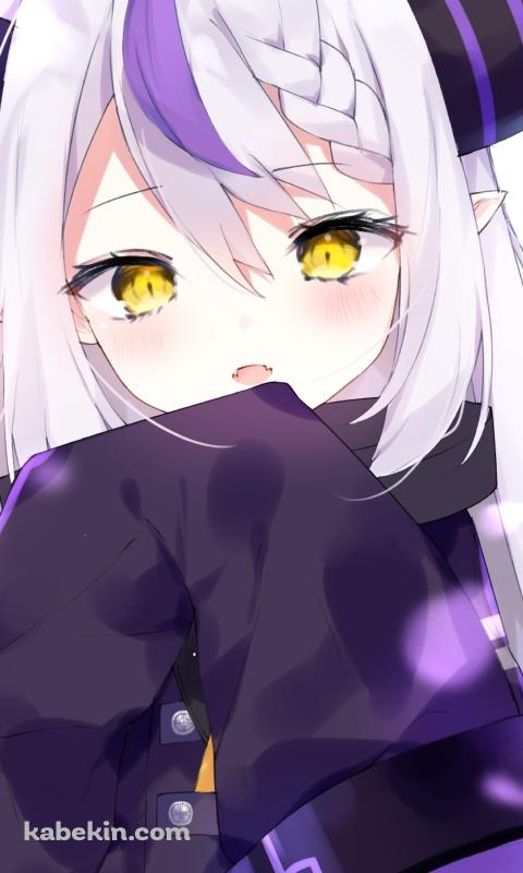 ちょっと照れているラプラス・ダークネス / ホロライブ / バーチャルYouTuber / VtuberのAndroidの壁紙(480px x 800px) スマホ用