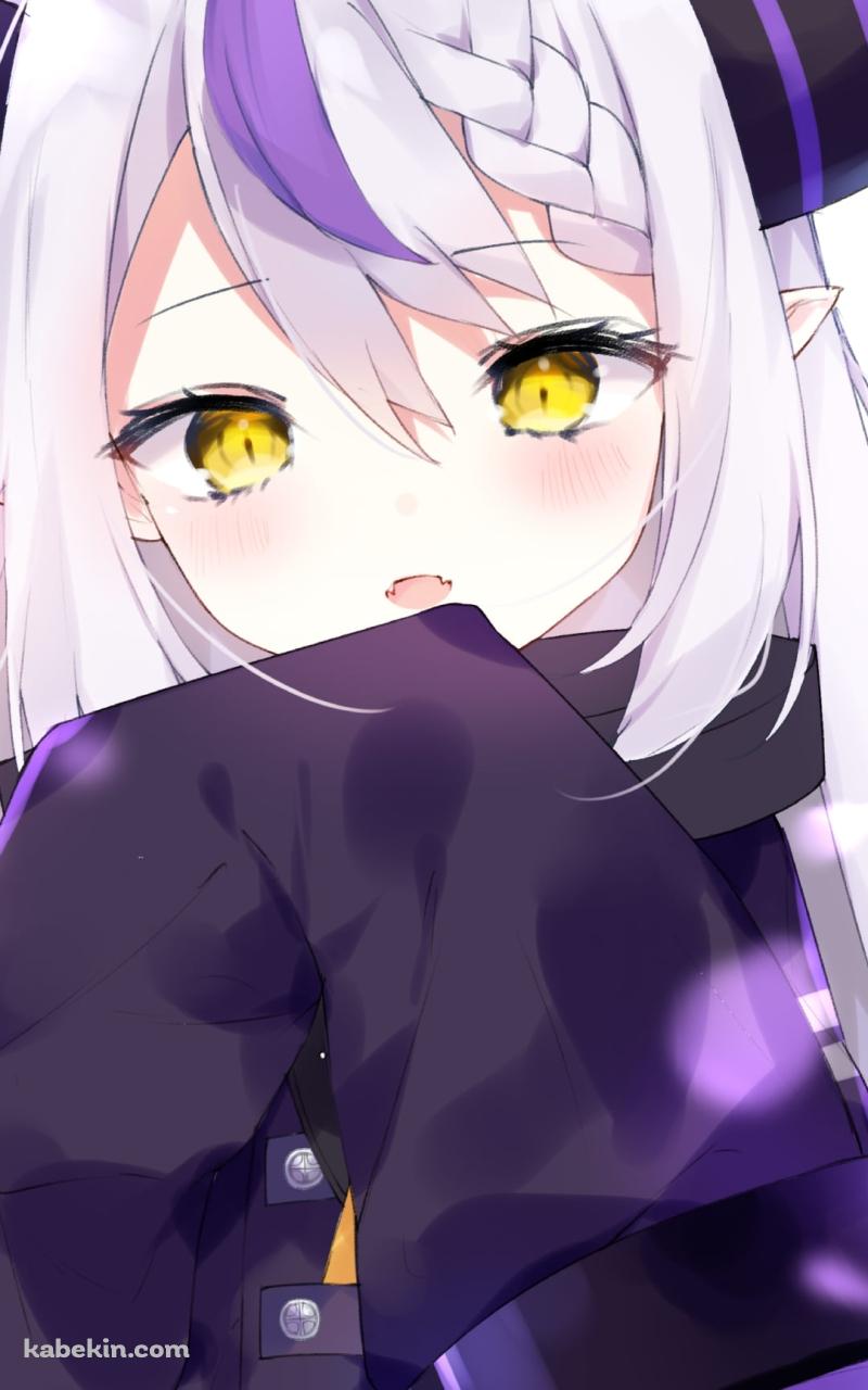 ちょっと照れているラプラス・ダークネス / ホロライブ / バーチャルYouTuber / VtuberのAndroidの壁紙(800px x 1280px) スマホ用