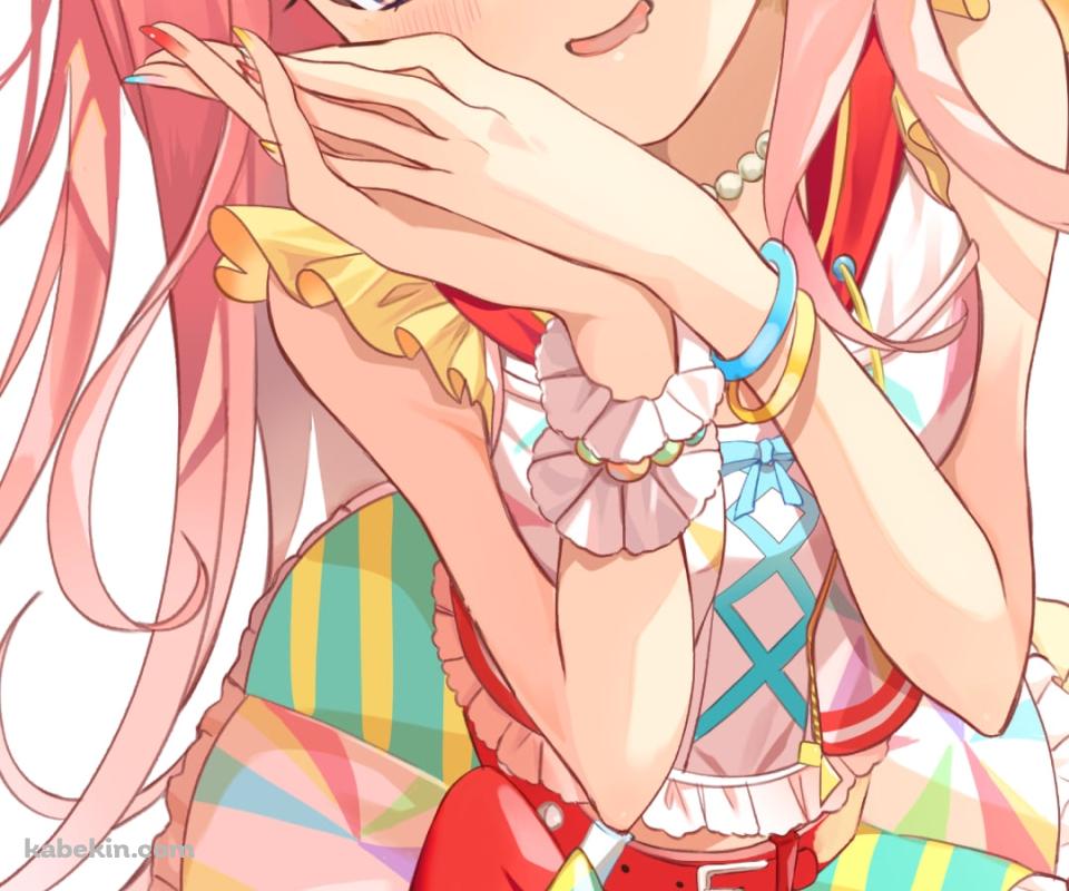 お願いポーズをする可愛いアグネスデジタル / ウマ娘プリティーダービーのAndroidの壁紙(960px x 800px) スマホ用