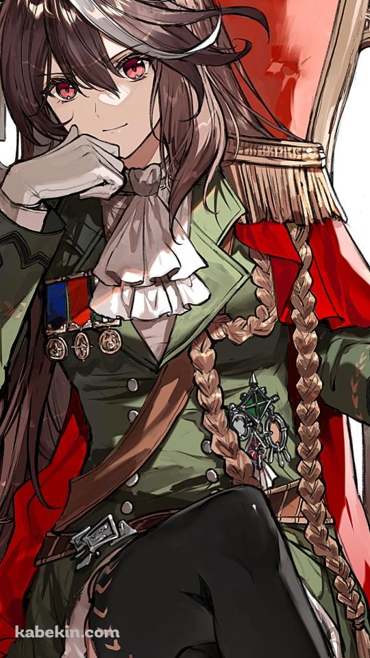 玉座に座るかっこいいシンボリルドルフ / ウマ娘プリティーダービーのAndroidの壁紙(540px x 960px) スマホ用