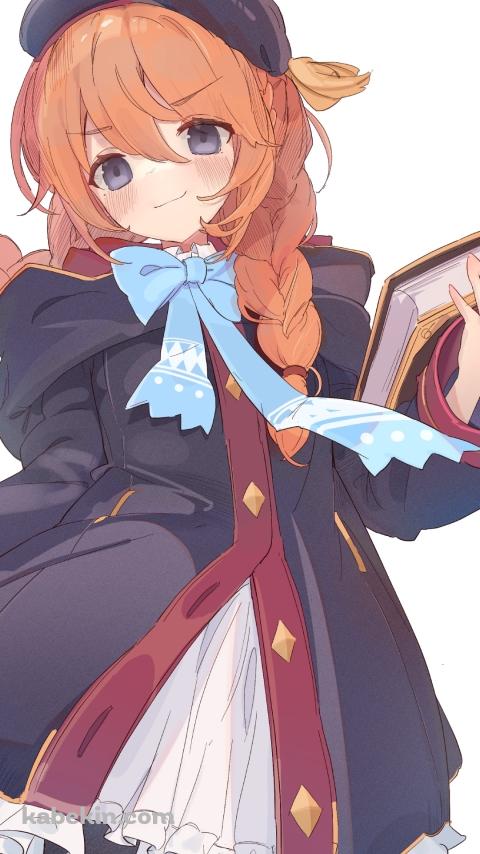 辞典を持つ可愛いユニ / プリコネ / プリンセスコネクト！のAndroidの壁紙(480px x 854px) スマホ用