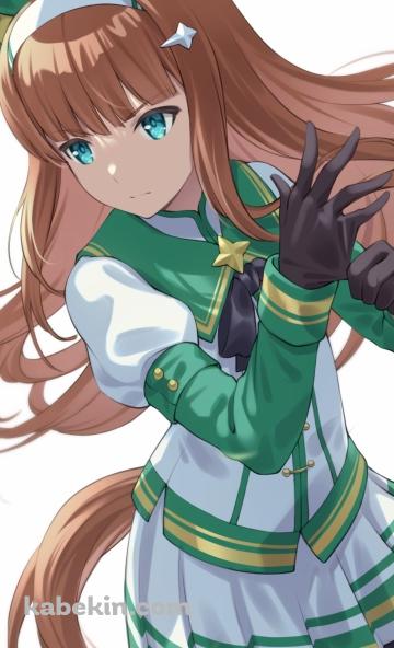 黒いグローブを装着するかっこいいサイレンススズカ / ウマ娘プリティーダービーのAndroidの壁紙(360px x 592px) スマホ用
