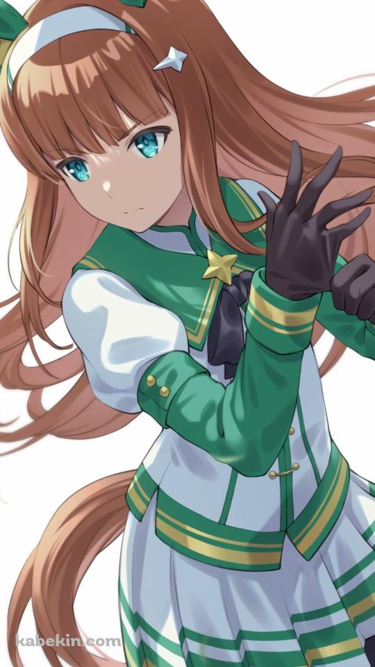 黒いグローブを装着するかっこいいサイレンススズカ / ウマ娘プリティーダービーのAndroidの壁紙(540px x 960px) スマホ用