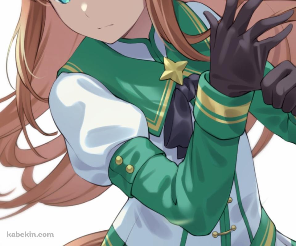 黒いグローブを装着するかっこいいサイレンススズカ / ウマ娘プリティーダービーのAndroidの壁紙(960px x 800px) スマホ用