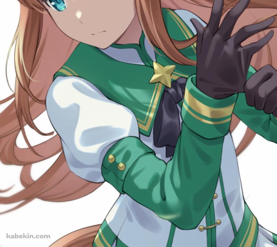 黒いグローブを装着するかっこいいサイレンススズカ / ウマ娘プリティーダービーのAndroidの壁紙(960px x 854px) スマホ用