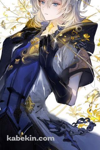 水彩で描いたアルベド / 原神のAndroidの壁紙(320px x 480px) スマホ用