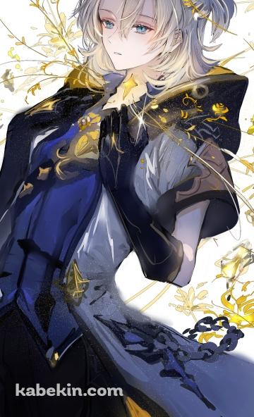 水彩で描いたアルベド / 原神のAndroidの壁紙(360px x 592px) スマホ用