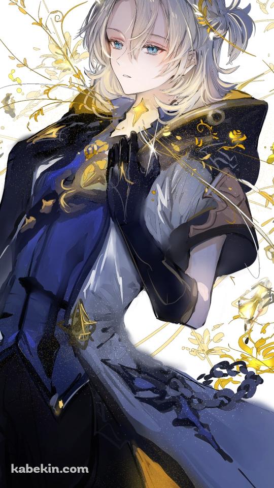 水彩で描いたアルベド / 原神のAndroidの壁紙(540px x 960px) スマホ用