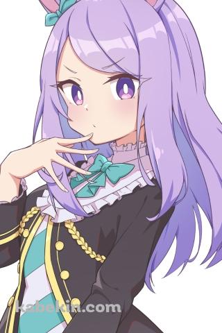 右手を口元にあてこちらを見るメジロマックイーン / ウマ娘プリティーダービーのAndroidの壁紙(320px x 480px) スマホ用