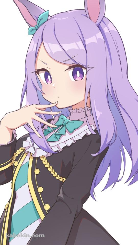 右手を口元にあてこちらを見るメジロマックイーン / ウマ娘プリティーダービーのAndroidの壁紙(540px x 960px) スマホ用