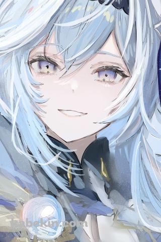 水彩で描いたような綺麗なエウルア・ローレンス / 原神のAndroidの壁紙(320px x 480px) スマホ用