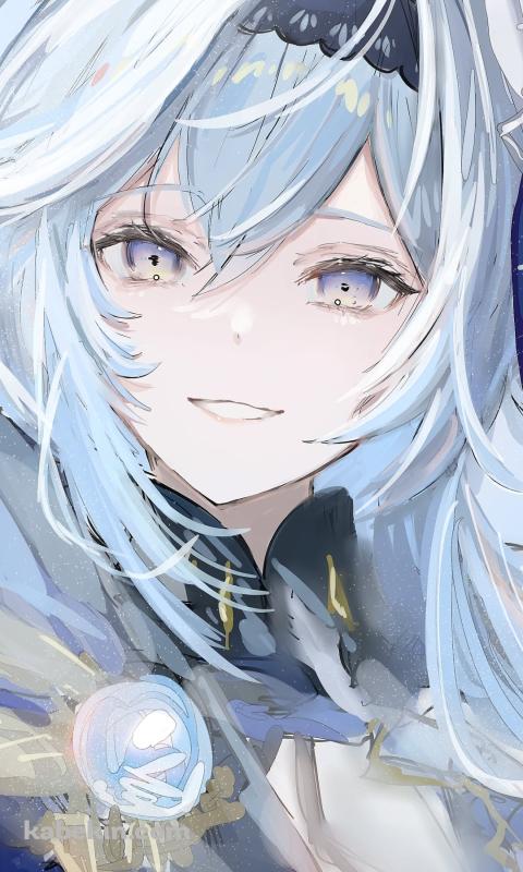 水彩で描いたような綺麗なエウルア・ローレンス / 原神のAndroidの壁紙(480px x 800px) スマホ用